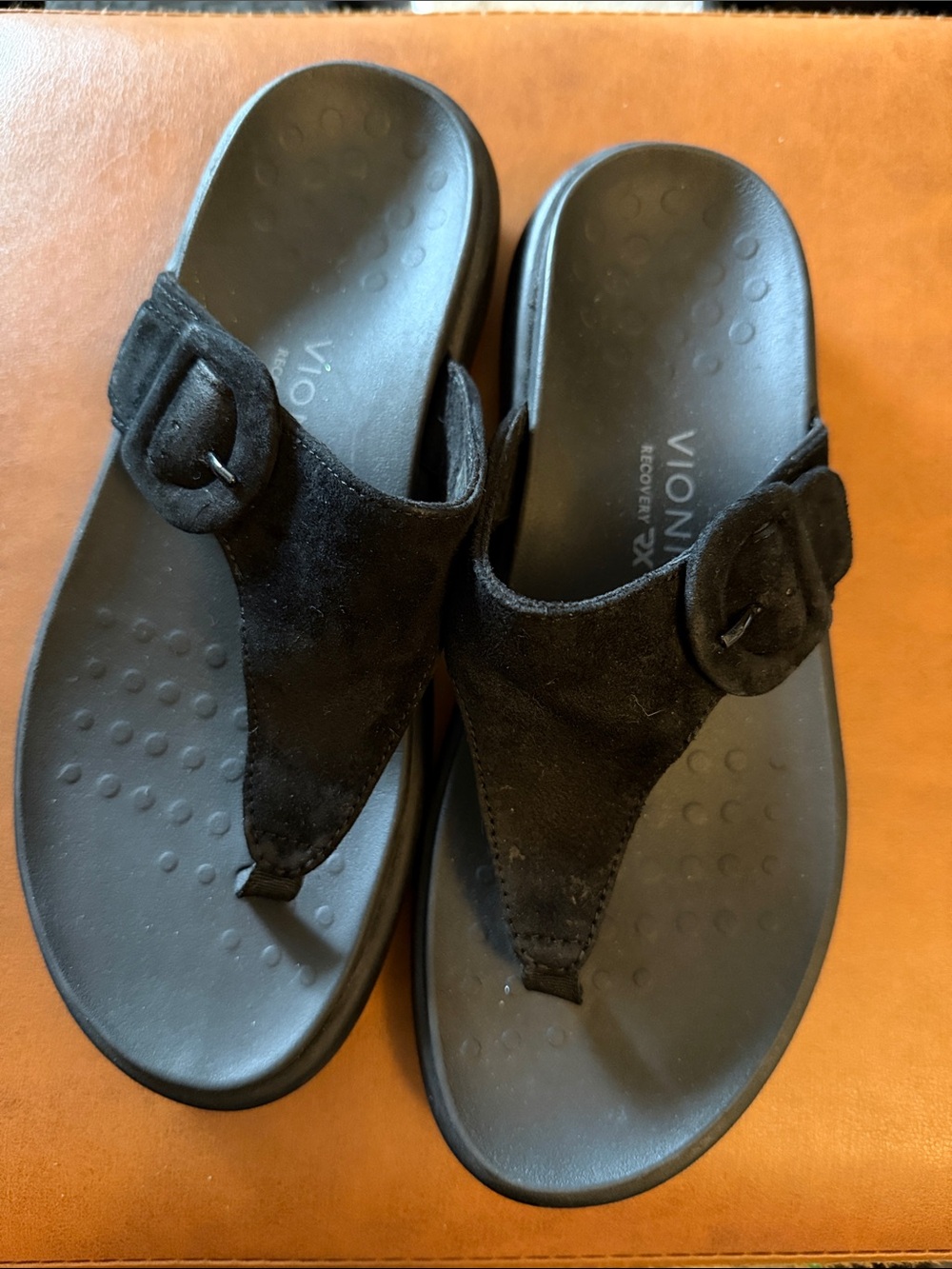 Vionic Black Sandals 7.5
